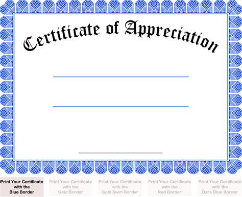 Free Printable Certificate Border Templates | Creative Professional ...