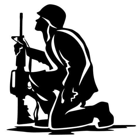 Pin by Denosław Czerwony on Military | Soldier silhouette, Silhouette vector, Silhouette vinyl