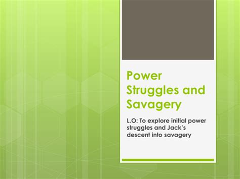 Power Struggle in Lord of the flies | Teaching Resources