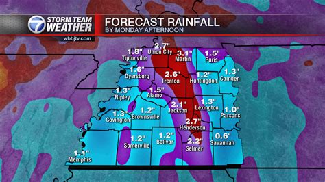 Heavy Rainfall Possible on Sunday - WBBJ TV