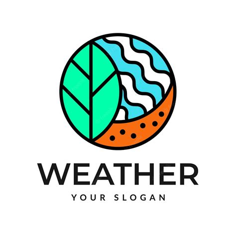 Premium Vector | Weather logo design vector