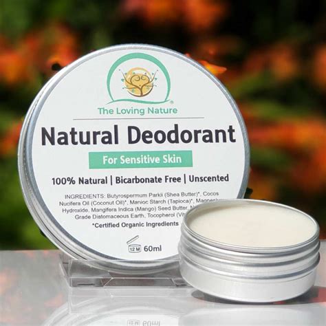 Sensitive Skin Deodorant - All Natural & Unscented | The Loving Nature