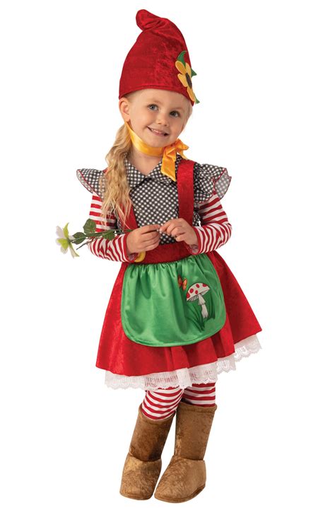 Garden Gnome Girl Toddler/Child Costume - PureCostumes.com