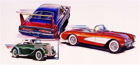 Classic Car Illustrations :: Behance