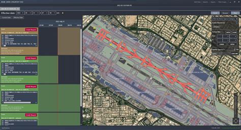 NG Aviation 13) Digital NOTAM of OMDB displayed over map and GANTT ...