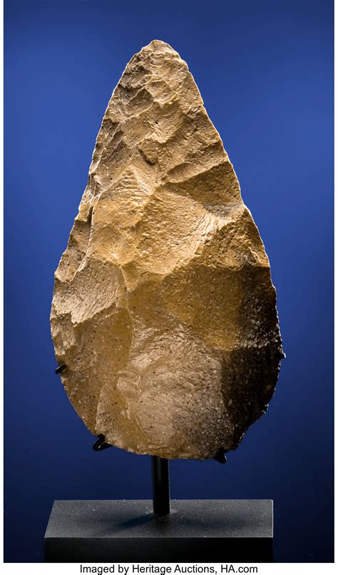 PALEOLITHIC HAND AXE. ... Paleolithic Artifacts Stone Tools | Lot #49226 | Heritage Auctions