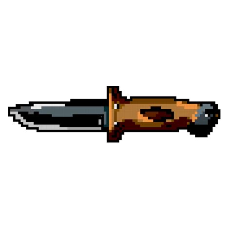 equipment military knife game pixel art vector illustration 23867495 Vector Art at Vecteezy