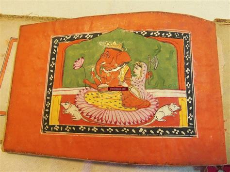 567 SOLD Antique Indian Sanskrit Illustrated Manuscript with Kashmir ...