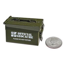 Micro Ammo Can Cache Container