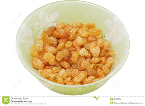 White Raisins in a Bowl. Close Up Stock Photo - Image of refreshment, dessert: 52305210