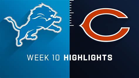 Detroit Lions vs. Chicago Bears highlights | Week 10