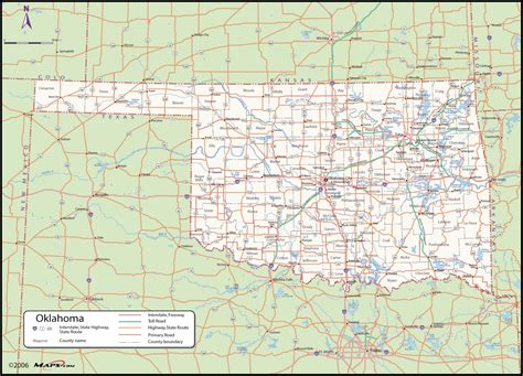 Oklahoma Counties Map With Names