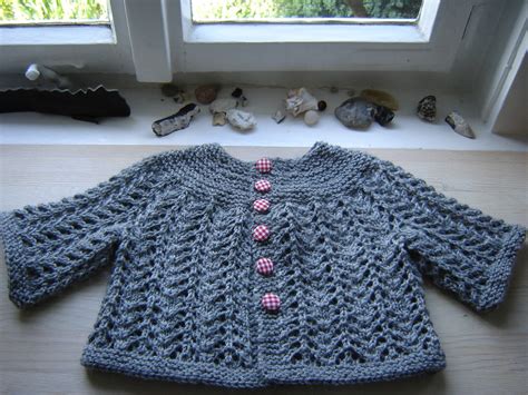 Grey February Baby Sweater with homemade buttons | Made of G… | Flickr