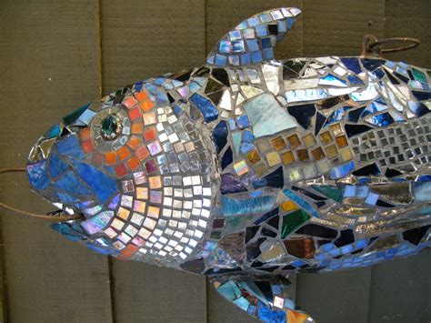 A MOSAIC FISH SCULPTURE | Etsy