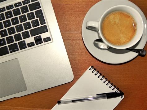 Free Images : laptop, desk, writing, coffee, pen, notepad, cup, brand 3648x2736 - - 1082298 ...
