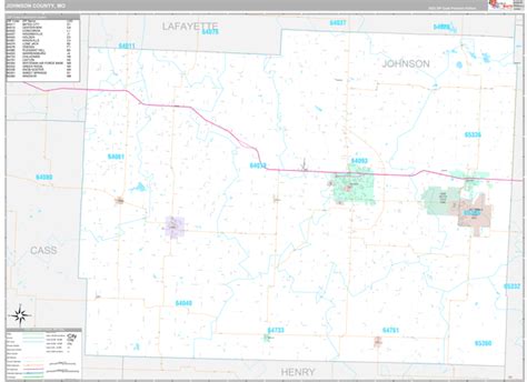 Johnson County, MO Maps