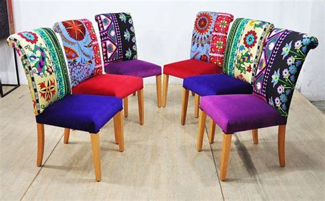 Upholstered Colorful Dining Chairs - Our beautifully crafted dining ...