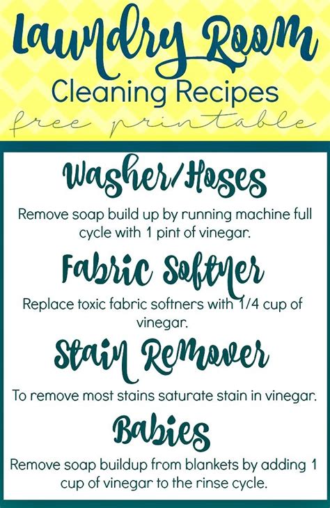 White Vinegar Cleaning Recipes For Your Laundry Room - SewLicious Home Decor