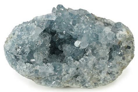 5" Sparkly Celestine (Celestite) Crystal Cluster - Madagascar (#242333) For Sale - FossilEra.com