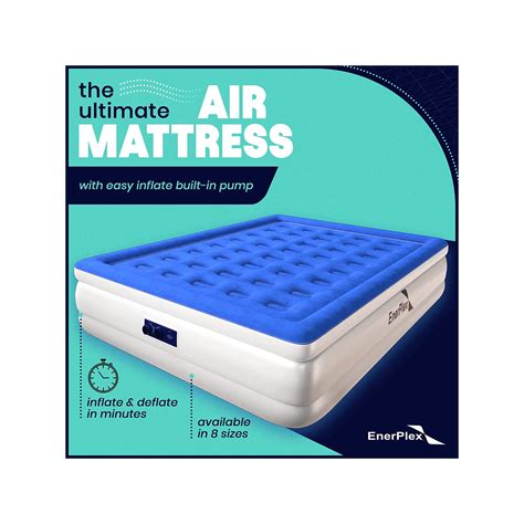 Buy EnerPlex Air Mattress with Built-in Pump - Double Height Inflatable ...