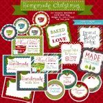 Printable Christmas Labels for Homemade Baking | Free printable labels & templates, label design ...