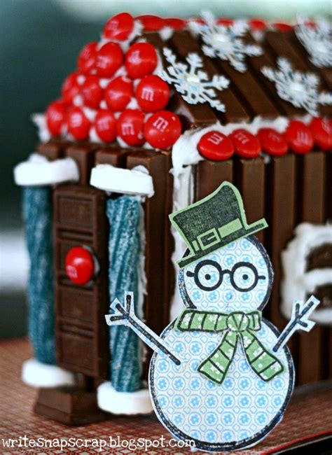 Write Snap Scrap: The Kit Kat "Gingerbread" House - Crafts With Kids