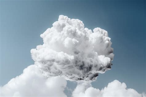 Premium Photo | Fluffy cloud sky climate Generate ai