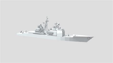 USS Ticonderoga - Model for small scale printing - 3D model by KTKloss [b60cddc] - Sketchfab