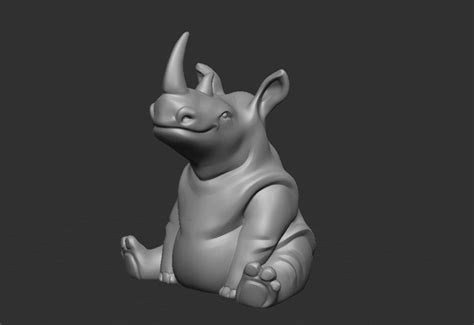 Free STL file Rhino・Object to download and to 3D print・Cults