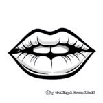 Lips Coloring Pages - Free & Printable!