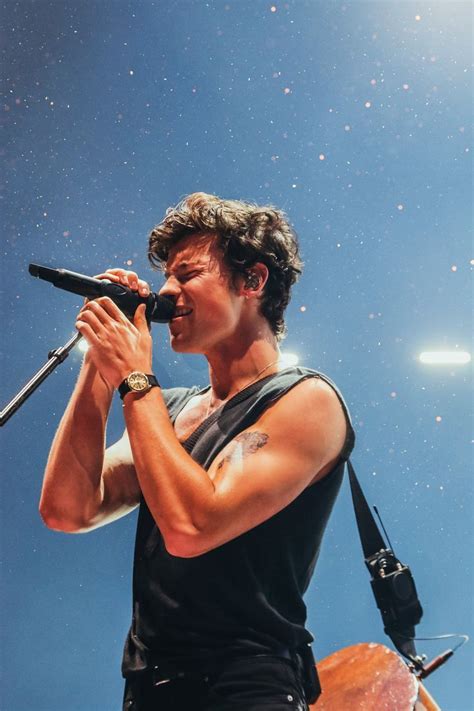 Shawn Mendes Singing in Concert - Wallpaper - iPhone Screensaver 2020