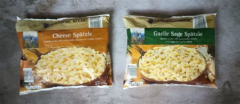 Deutsche Küche Cheese Spaetzle and Garlic Sage Spaetzle | Aldi Reviewer