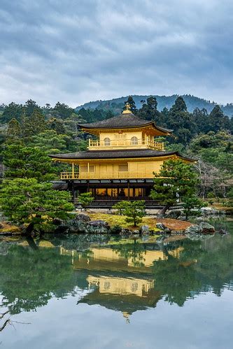 Kinkaku-ji golden temple pond reflection | sergejf | Flickr