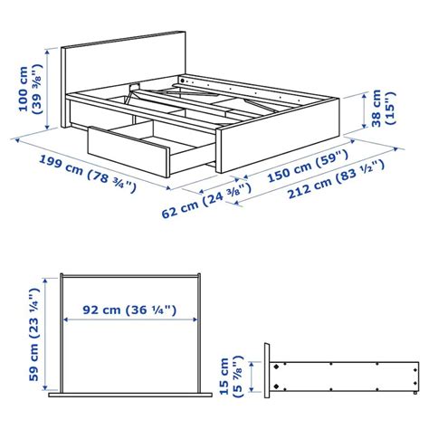 IKEA Bed Frame/2 storage Boxes/slatted Bed Base - AptDeco