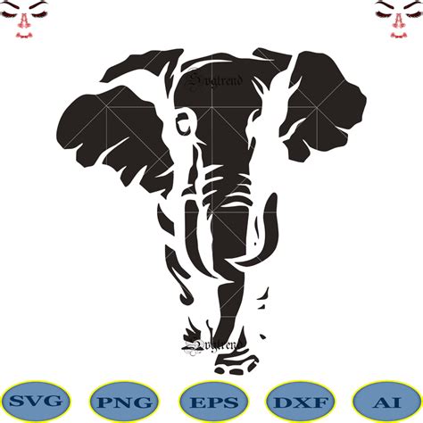 Elephant Pattern Svg, Elephant Svg, Elephant vector, Elephant logo ...