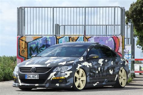 VW Passat CC Gets Camouflage Wrap and Tech Tuning from KBR Motorsport