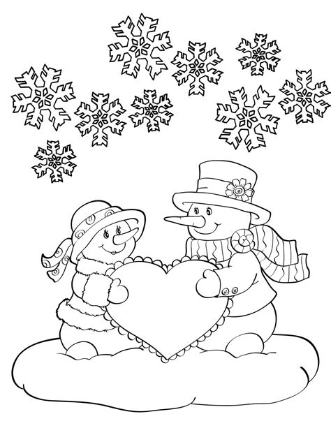 Free Snowman Family Coloring Pages for Kids - Dresses and Dinosaurs