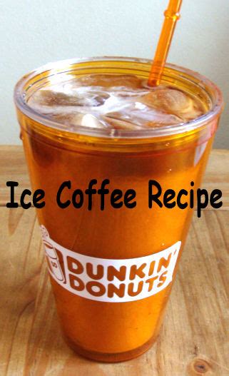 Dunkin’ Donuts Ice Coffee at home recipe - I love My Kids Blog