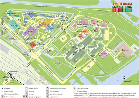 Science park Amsterdam map - Map of science park Amsterdam (Netherlands)