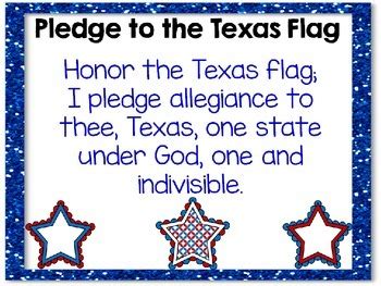 Pledge of Allegiance/ Pledge of Allegiance to Texas Flag - Bilingual