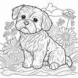 40 Coloring Pages Of Cute Dogs For Children  Etsy sketch template