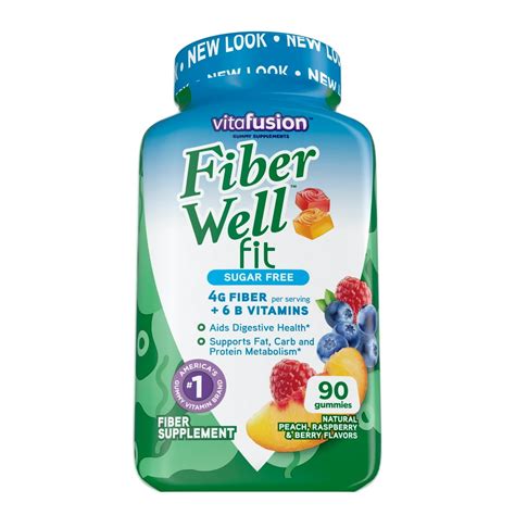 Vitafusion Fiber Well Fit Gummies Supplement, 90 Count (Packaging May Vary) - Walmart.com ...