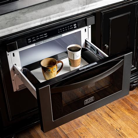 Black Stainless Microwave Drawer — ZLINE Kitchen