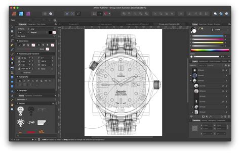 Vector Omega Watch illustration - Share your work - Affinity | Forum