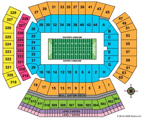 Ben Hill Griffin Stadium Seating Chart | Ben Hill Griffin Stadium | Gainesville, Florida