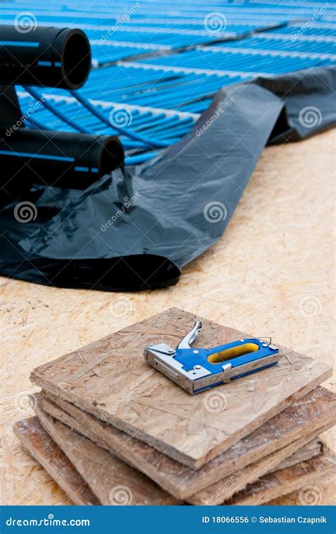 Ice rink construction stock photo. Image of process, plastic - 18066556