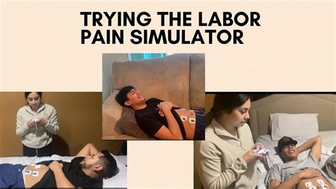 TRYING THE LABOR PAIN SIMULATOR ON MEN! - YouTube