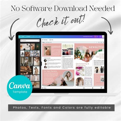 Canva Newsletter Template Fashion - MasterBundles