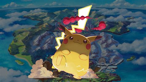 Pokemon Sword and Shield Gigantamax Pikachu Wallpapers - Cat with Monocle