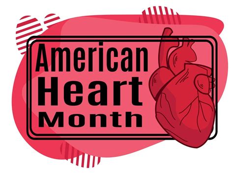 American Heart Month, Idea for a poster, banner, flyer or postcard on a medical theme 11808818 ...